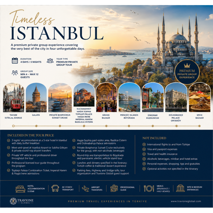 Timeless İstanbul - 4 G&uuml;nl&uuml;k Premium &Ouml;zel İstanbul Deneyimi