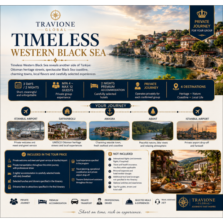 Timeless Western Black Sea - 3-Day Safranbolu & Amasra Private Journey