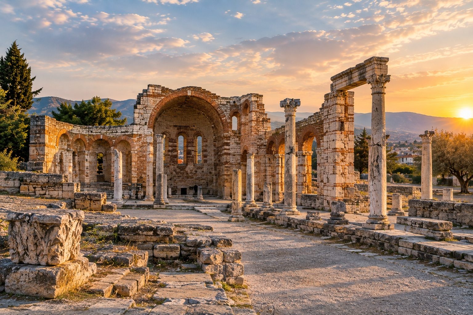 The Basilica of St John at Selçuk, a few minutes from the ancient city.
