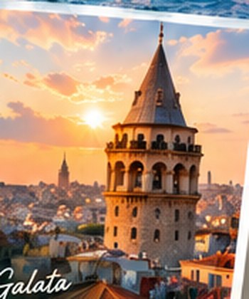 Galata Tower above the rooftops