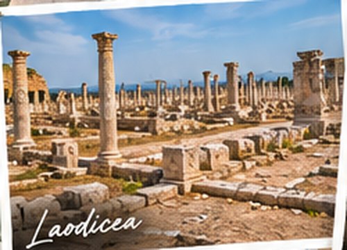 The colonnaded street of Laodicea