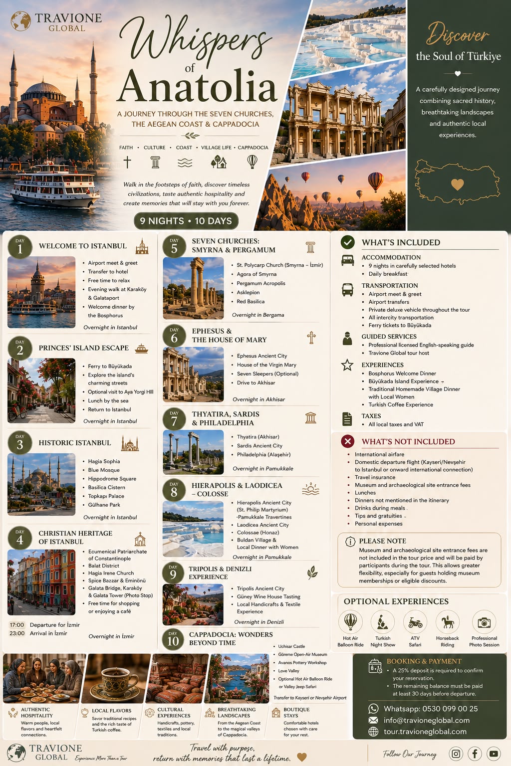 Whispers of Anatolia — the Seven Churches, the Aegean coast and Cappadocia