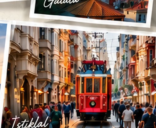 The nostalgic tram on İstiklal Avenue
