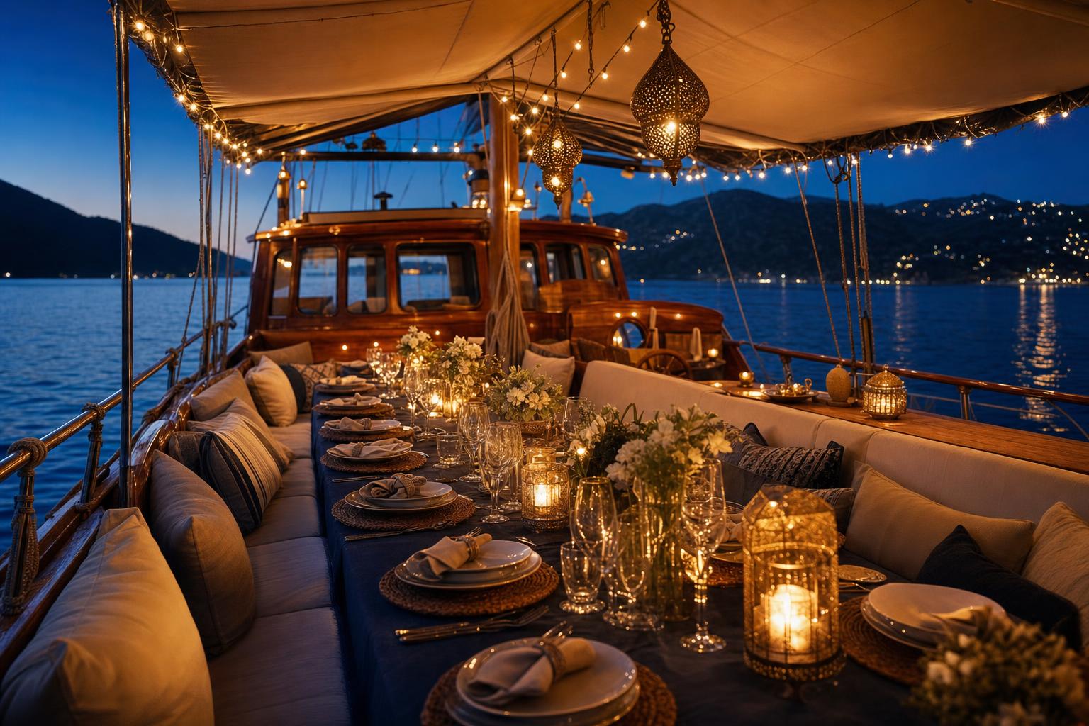 Evening welcome reception on the Aegean waterfront